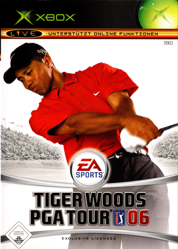 Tiger Woods PGA Tour 06 box art for Xbox